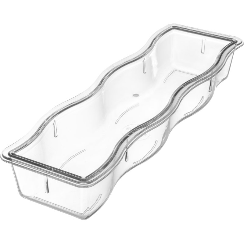 Produits de service alimentaire Carlisle Contenant alimentaire rectangulaire en plastique, Transparent