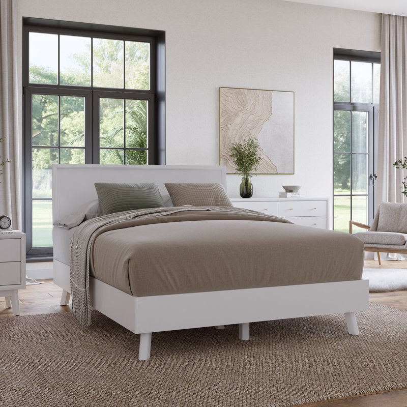 Byron Standard Bed, Queen, Crisp White