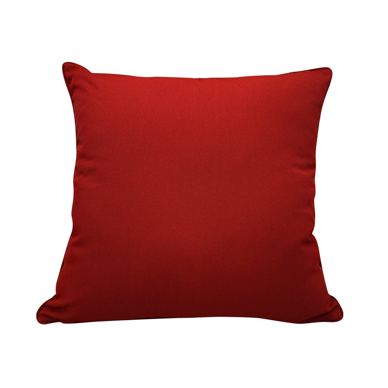 Embroidered Outdoor Throw Pillow