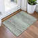Machine Washable Indoor/Outdoor Xhevrie Green Rug