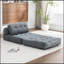 Fauteuil-lit pliant convertible avec coussin et matelas pliable pour le salon et la chambre à coucher-438487598