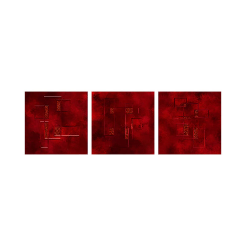 «After Glow Triptych», ensemble d'art mural sur toile tendue (ensemble de 3)