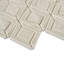 Nabi Jewel 11x15 Diamond 3D Crackled Glossy Glass Mosaic Tile-859550702
