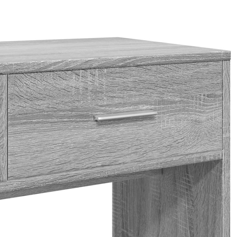 Patrizia Dressing Table with Mirror, Grey Sonoma