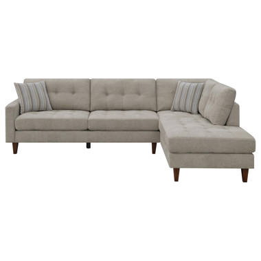 Fabric Sectional Sofa Set - 2 Piece in Sage / Chenille Fabric - Coaster -  Sofa, Sectional Sofa