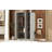 3-Door Shutter Wardrobe With Shelves, Gray