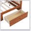Wooden Canopy Bed With Storage Drawers-403243035-403243034