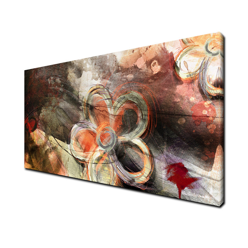 « painted pétales xv »-impression sur toile tendue