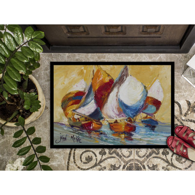 Boat Race Non-Slip Indoor Doormat