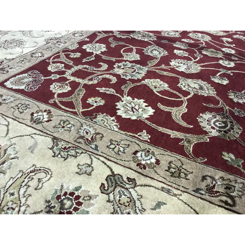 Shamas Hand Woven Silk and Wool Oriental Area Rug