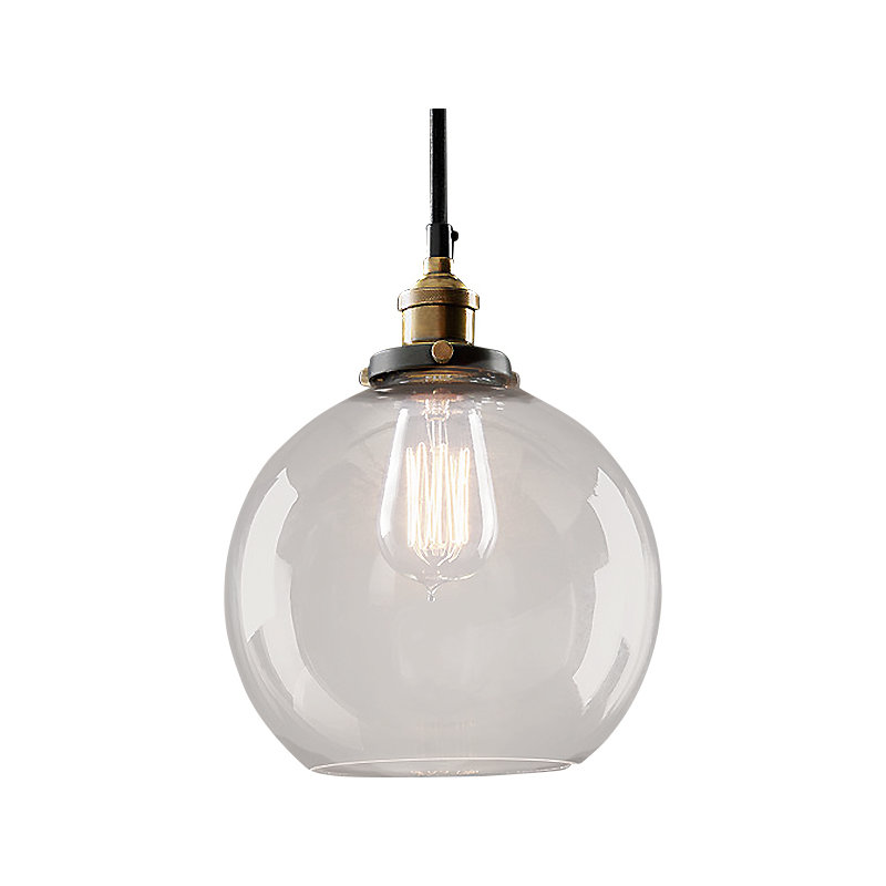Luminaire sphère suspendu 1 lumières simple Bertram