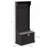 28" 3-In-1 Entryway Hall Tree With Storage Bench, Coat Rack With Four Hooks And Shoe Storage, Black