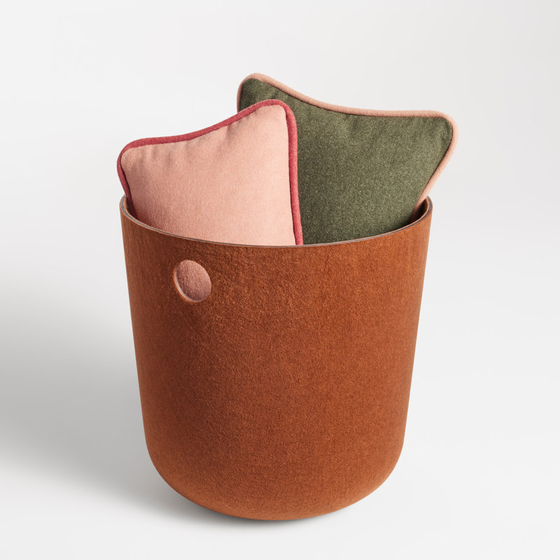 Olly Polyester General Basket, Copper, 16" x 16"