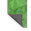 Tapis décoratif géométrique vert Rola-1131425237