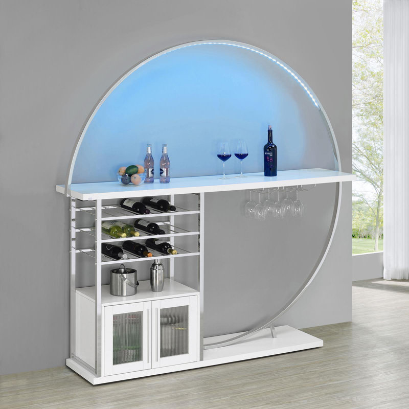 Bar domestique Breigh 72,5 po, Blanc