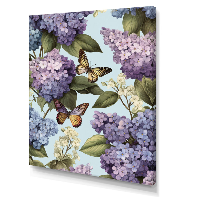 «Lilac mauve», impression sur toile encadrée, 44" H x 34" W, Toile tendue