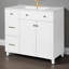 Meuble-lavabo 36 po avec lavabo en céramique, tiroirs standard et double couche, portes à fermeture douce, tablettes réglables-1452780150