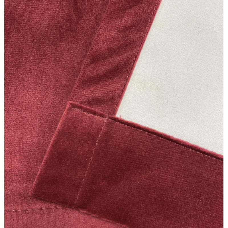 Alene Blackout Curtains, 168cm Width x 213cm Drop, Red, 1