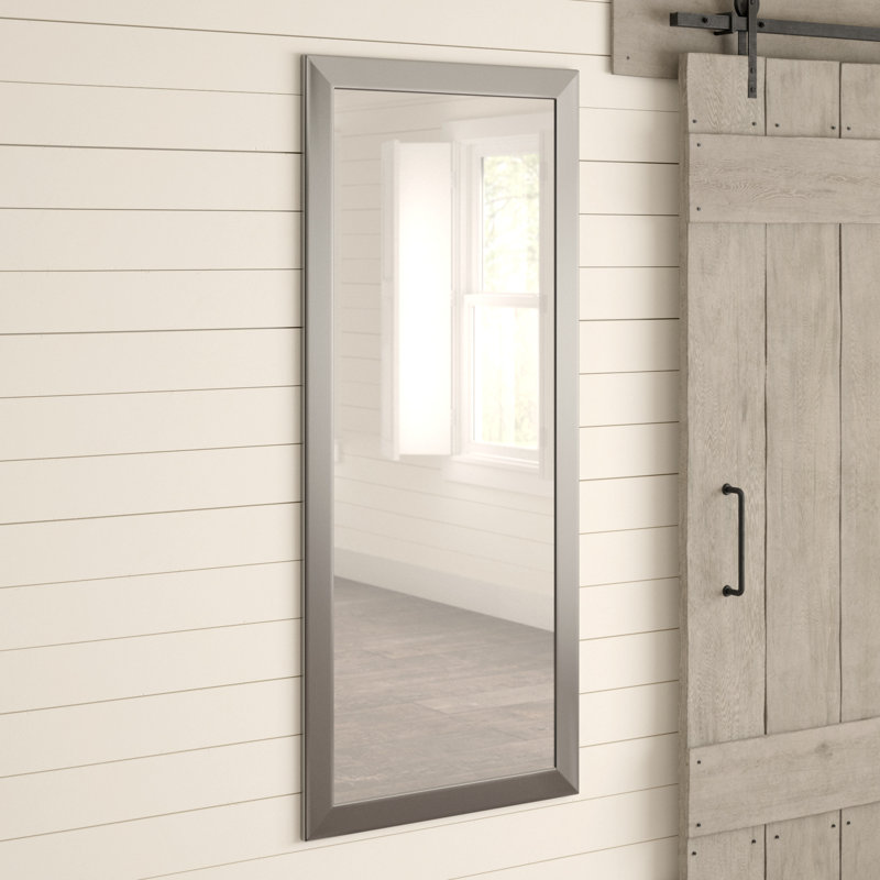 Tieger Mirror, Brushed Nickel, 63" H x 34.5" W