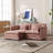 76.77" Chenille Loveseat With Ottoman-710105634