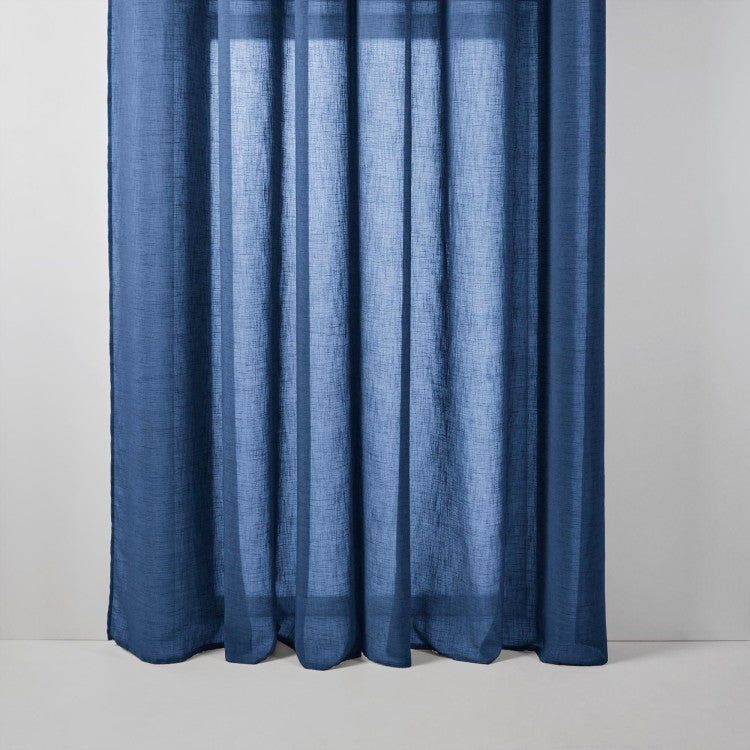 Sheer Curtain Single Panel, 200cm x 298cm, Blue