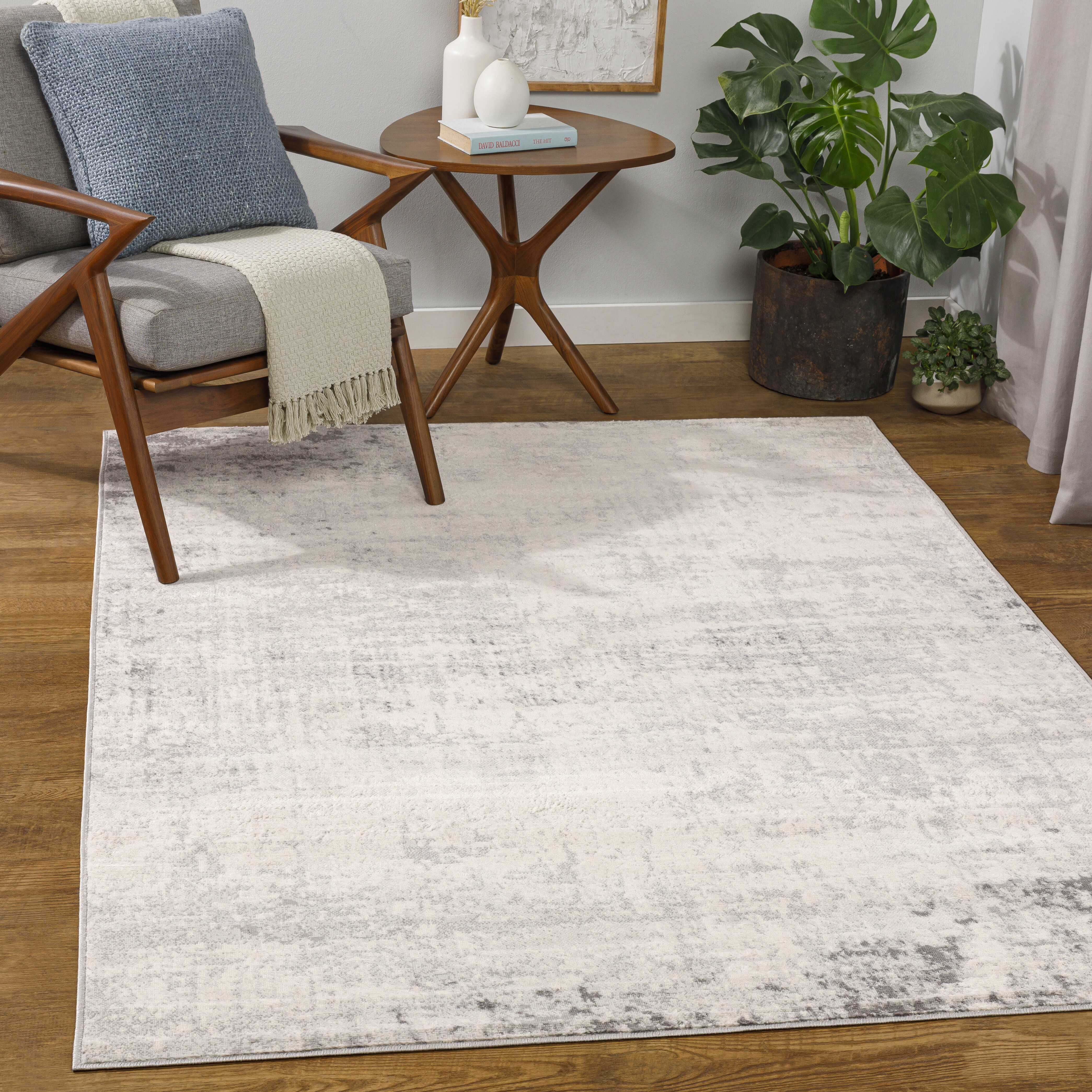 Abstract Machine Woven Area Rug