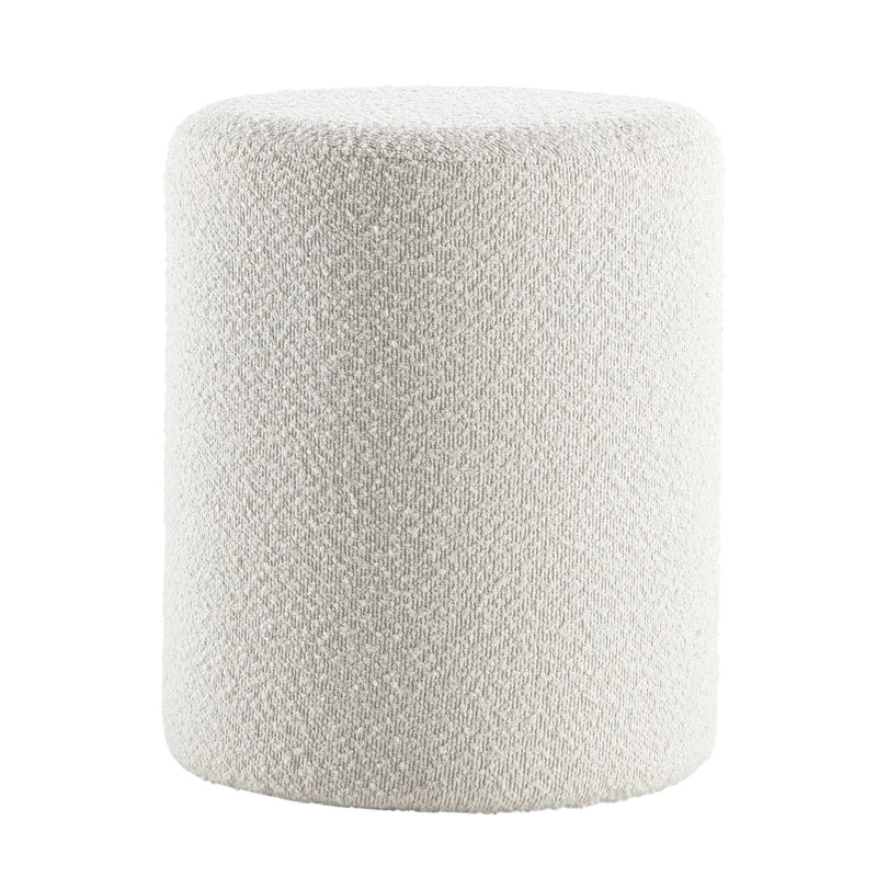 Nikesha Upholstered Ottoman, White