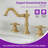 2-handle Bathroom Faucet with Drain Assembly-106069722