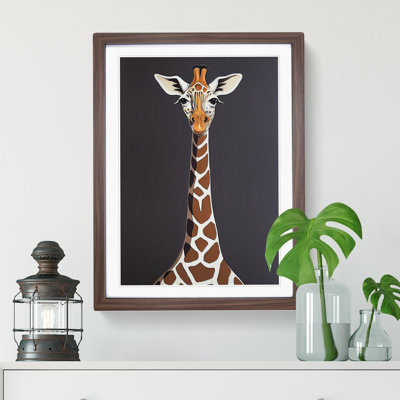 Fetching Giraffe - Framed Print