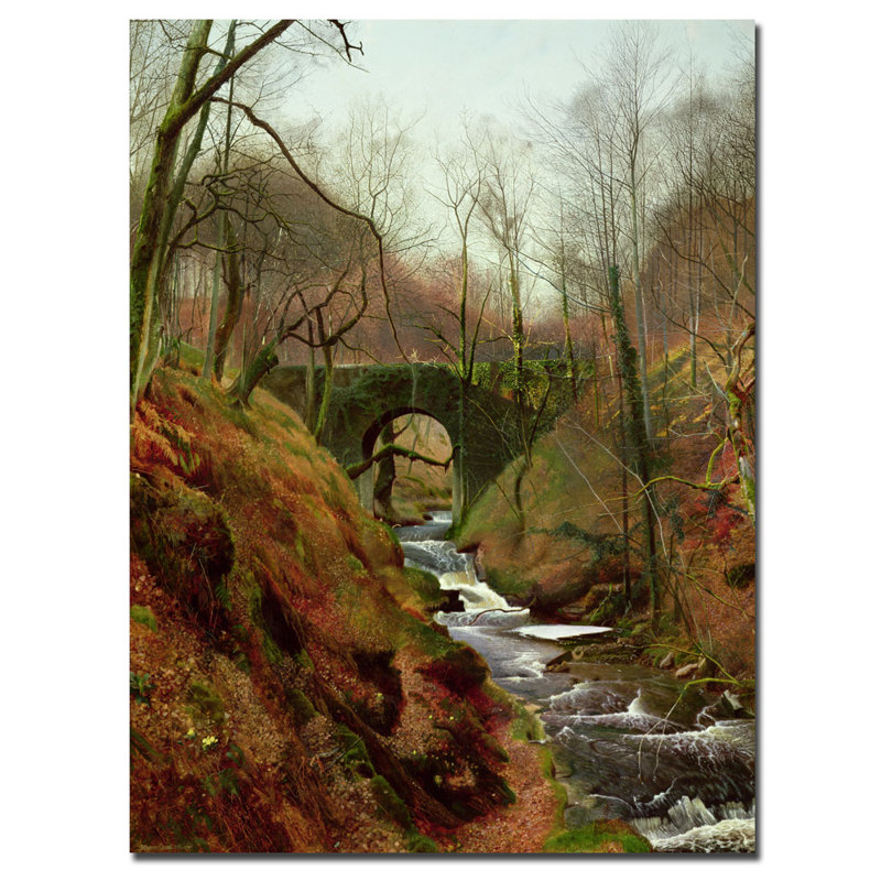 "march matin" par john atkinson grimshaw, reproduction d’art sur toile tendue, H 24 po x l 18 po x P 2 po