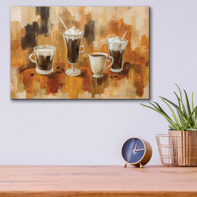  «Abstract Coffee 1» par Silvia Vassileva, art mural en verre acrylique, 16 po x 12 po