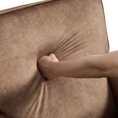 Fauteuil inclinable pivotant standard en tissu doux de 29,9 po de largeur Osmon