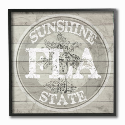" Florida Sunside State Medallion " by Daphne Polselli