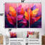 «Pink Yellow Feathered Fantasy I» «Pink Yellow Feathered Fantasy I» 3 pièces-107169935-107169941