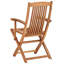 Set of 2 Garden Chairs with Cushions MAUI PREMIUM Acacia Wood-114623479