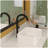 16"X12" White Ceramic Rectangular Vessel Bathroom Sink