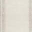 Adam Large Rug with Border Design, Jute and Wool, Brown-Taupe 8x10