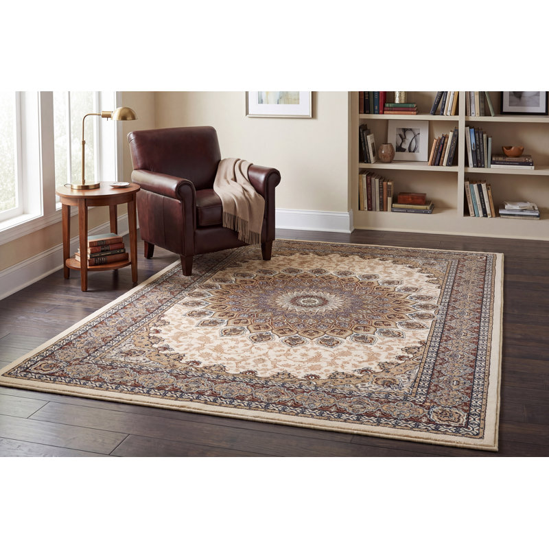 Tapis ivoire Attell, Rectangle 6 pi 7 po x 9 pi 6 po