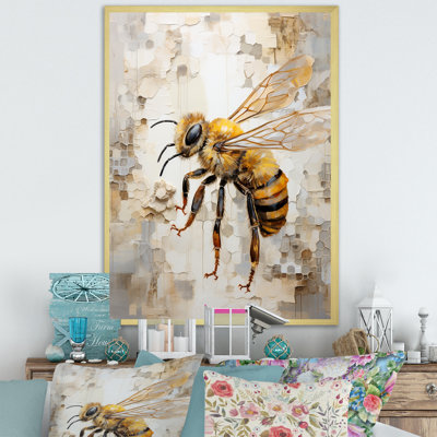 Minimalisme «Buzzing Bee III» sur toile