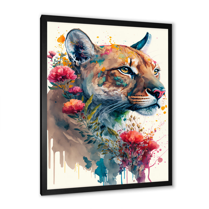 - Art mural sur toile animaux, L 12 po x H 20 po, Impression noire sur toile encadrée
