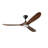 Modern Ceiling Fan With Light, Solid Walnut Wood 3 Blade Ceiling Fan ,dc Quiet Reversible Motor,smart App & Remote Control-1035807357