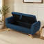 Banc rembourré en velours côtelé de 57 po de conception moderne avec banc de rangement en bois pour les chambres à coucher, couloir-27543445-27543449