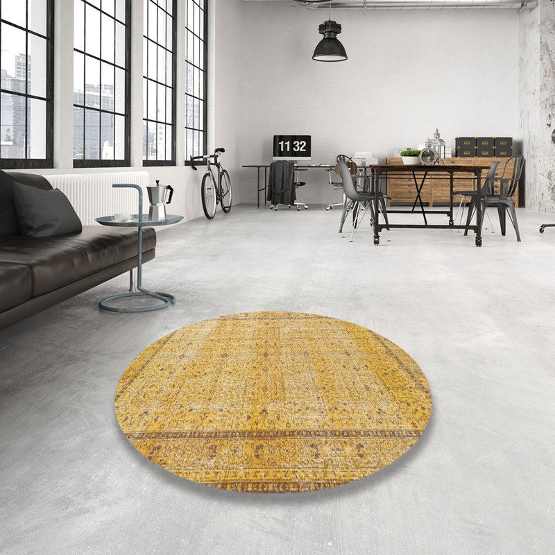 Herle Oriental Indoor Rug, Round 3'