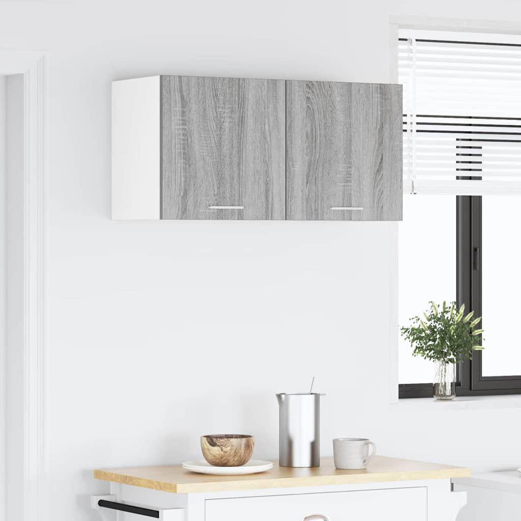 Vidaxl Hanging Cabinet With Storage Riga Artisan Oak 80 X 31 X 40 Cm