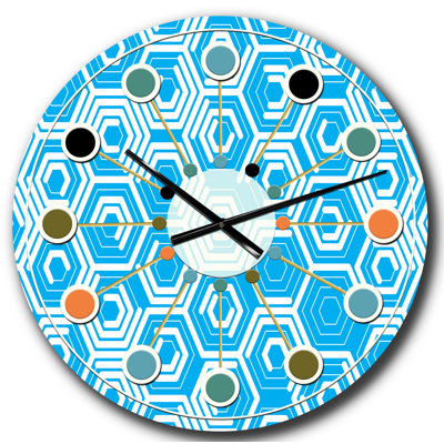 Horloge murale rétro Mid-Century