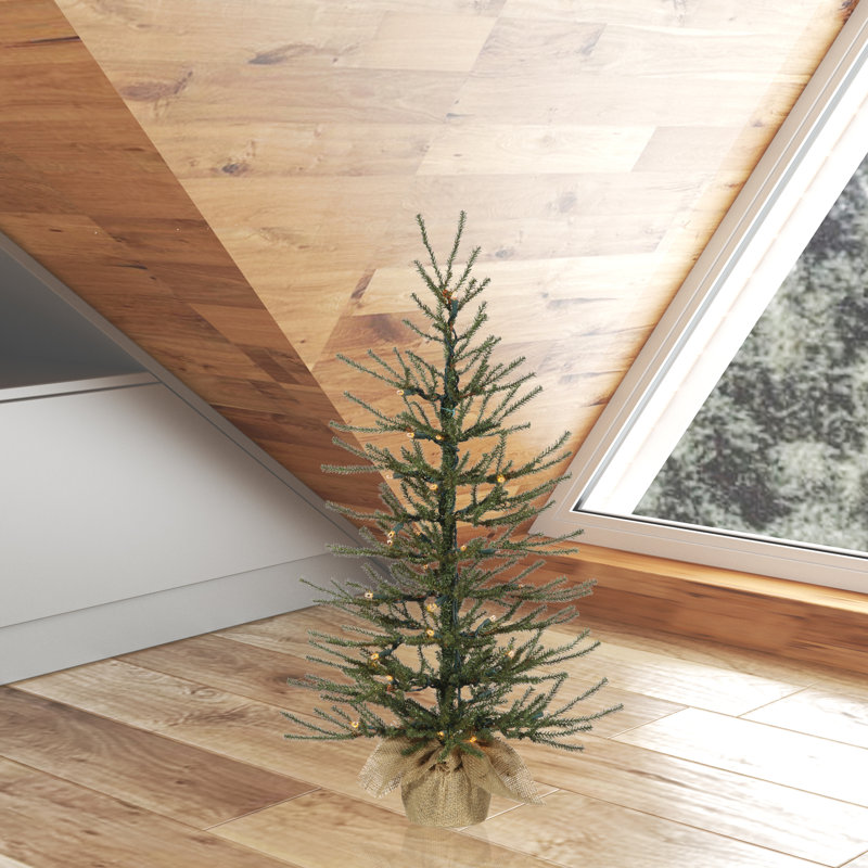 Angel Pine Tree 2.5' Lighted Artificial Pine Christmas Tree
