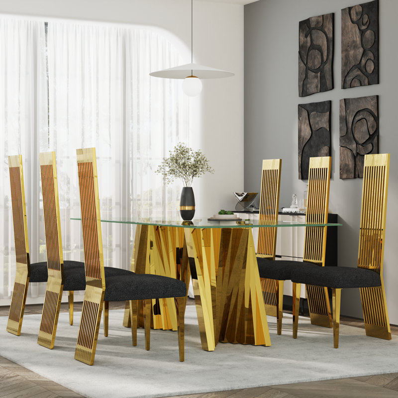 Ensemble de 2 chaises de salle à manger Luxury