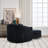 Upholstered  Swivel Barrel Armchair With Ottoman-48643585