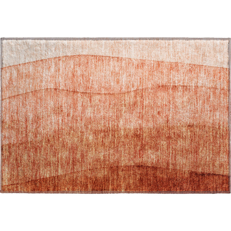 Premium Machine Washable Prisco Paprika Rug