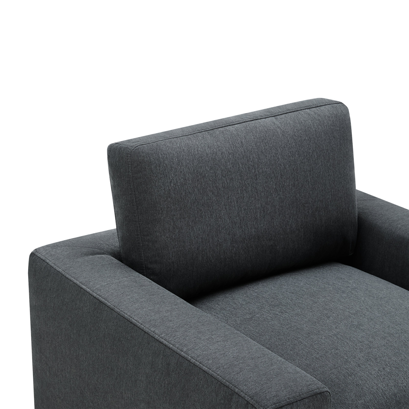 Asher Linen Swivel Club Chair, Peyton Dark Slate Gray Pepper Twill